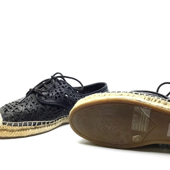 Vince Camuto Dinah Laser-Cut Lace Up Espadrilles - Picture 5 of 6